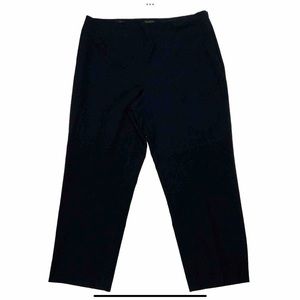 Talbots Petites Classic Side Zip Slim Ankle Pants 
Navy Blue 
Size 16P